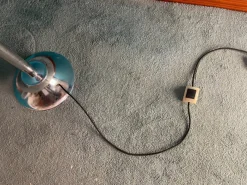 Online Pamono Steel Moon Floor Lamp by Henri Mathieu, 1970s