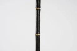 Best Pamono Stitched Leather Floor lamp by Jacques Adnet, 1950s