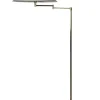 Outlet Pamono Swedish Adjustable Floor Lamp in Brass Plated Metal from Cottex, 1970s