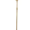 Online Pamono Swedish Empire Brass EB 5508 Floor Lamp with Angled Gooseneck & Floral Embellishments by Einar Bäckström, 1950s