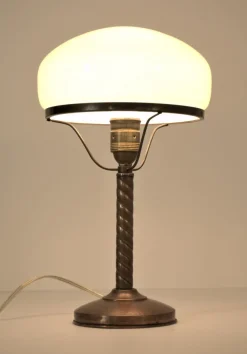 Best Pamono Swedish Grace Copper Table Lamp by Harald Notini for Böhlmarks Lampfabrik Stockholm
