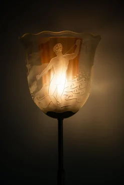 Online Pamono Swedish Model G4 Floor Lamp by Bo Notini for Glössner & Co., 1940s