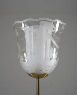 Sale Pamono Swedish Modern Floor Lamp attributed to Bo Notini for Glössner, 1940s