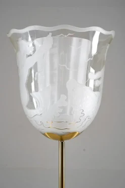 Sale Pamono Swedish Modern Floor Lamp attributed to Bo Notini for Glössner, 1940s