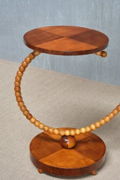 Outlet Pamono Swedish Modern Sculptural Floor Lamp with Table & Turned Orb Arm, Late 1930s