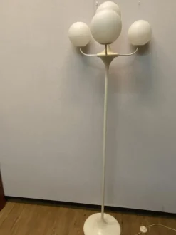 Outlet Pamono Swiss White Atomic Floor Lamp by E.R. Nele & Bill for Temde, 1960s