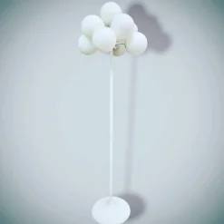 Sale Pamono Swiss White Atomic Floor Lamp by E.R. Nele & Bill for Temde, 1960s