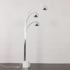 Online Pamono Swivelling Floor Lamp with Carrara Marble Base by Goffredo Reggiani, Italy, 1970s