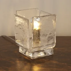 Sale Pamono Table Lamp in Clear Murano Glass