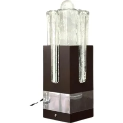 Sale Pamono Table Lamp in Metal and Glass by Gaetano Sciolari for Stilkronen, 1970s