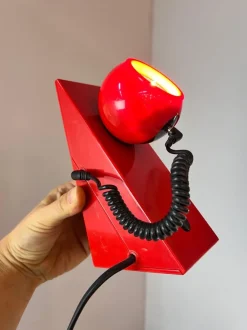 Best Pamono Table Lamp in Red with Magnetic Ball Head from Leuchten