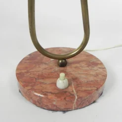 Sale Pamono Table Lamp with Plastic Shades on Marble Base, 1950s