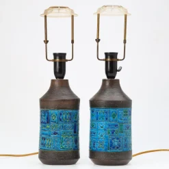 Sale Pamono Table Lamps by Aldo Londi for Bitossi, 1960, Set of 2
