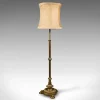 Pamono Tall English Adjustable Standard Lamp in Brass, 1940s