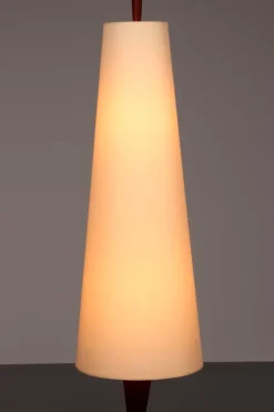 New Pamono Teak Floor Lamp with Fabric Shade from Parker Knoll, 1960s