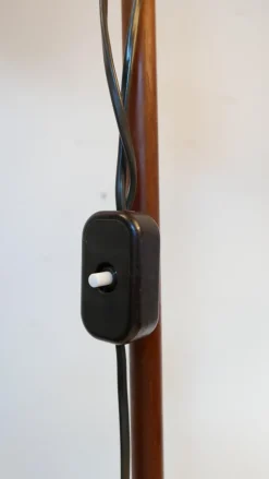 New Pamono Teakwood Double Floor Lamp from Domus, Denmark, 1970s