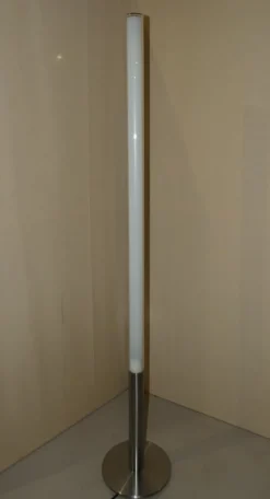 New Pamono Teda Floor Lamp in Steel and Pyrex by Ferdi Giardini for Oluce, Italy, 1990s