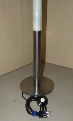 New Pamono Teda Floor Lamp in Steel and Pyrex by Ferdi Giardini for Oluce, Italy, 1990s