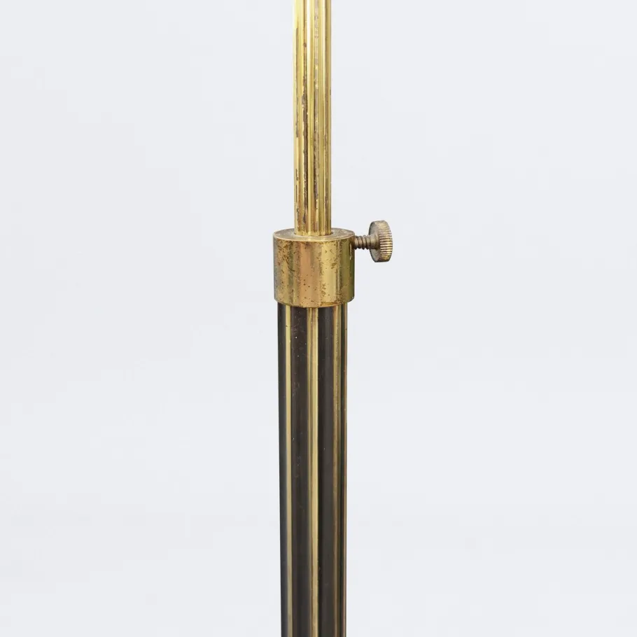 New Pamono Telescopic Floor Lamp with Fluted Stem, 1950s