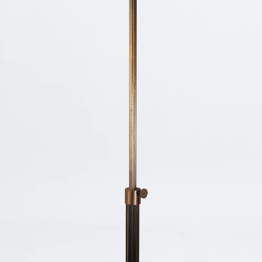New Pamono Telescopic Floor Lamp with Fluted Stem, 1950s