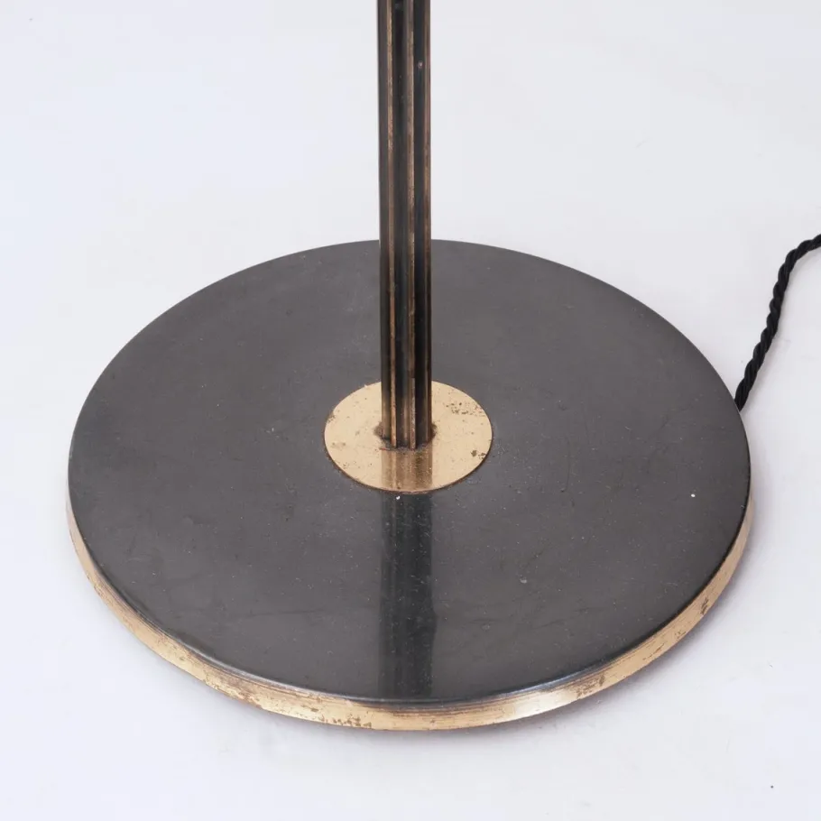 New Pamono Telescopic Floor Lamp with Fluted Stem, 1950s