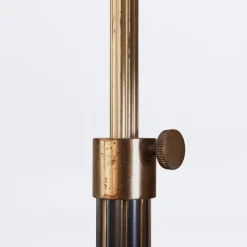 New Pamono Telescopic Floor Lamp with Fluted Stem, 1950s