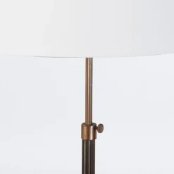 New Pamono Telescopic Floor Lamp with Fluted Stem, 1950s