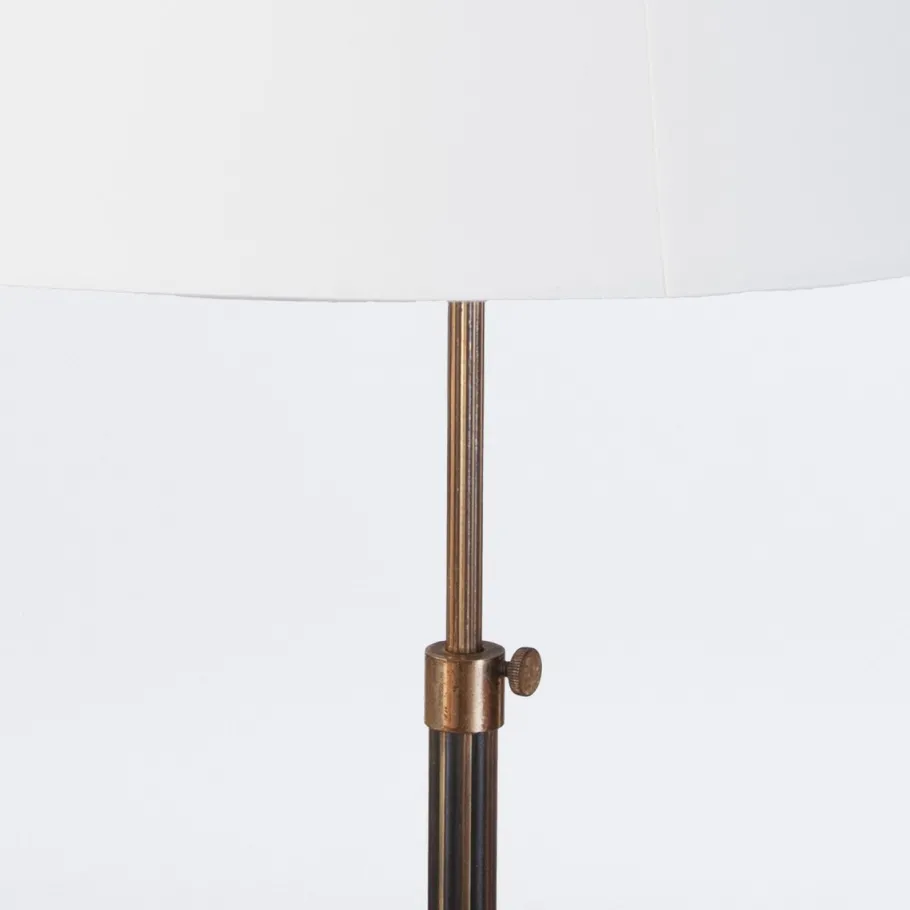 New Pamono Telescopic Floor Lamp with Fluted Stem, 1950s
