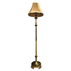Online Pamono 20th Century Brass Floor Lamp