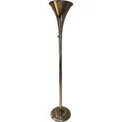 Online Pamono 20th Century French Art Deco Floor Lamp in Chromed Metal, 1930s