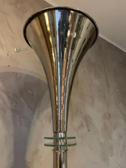 Online Pamono 20th Century French Art Deco Floor Lamp in Chromed Metal, 1930s