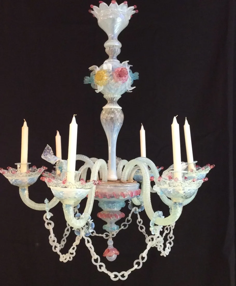 Best Pamono 19th Century Murano Chandelier with Six Lights from Manifattura Di Murano
