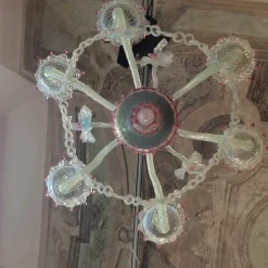 Best Pamono 19th Century Murano Chandelier with Six Lights from Manifattura Di Murano