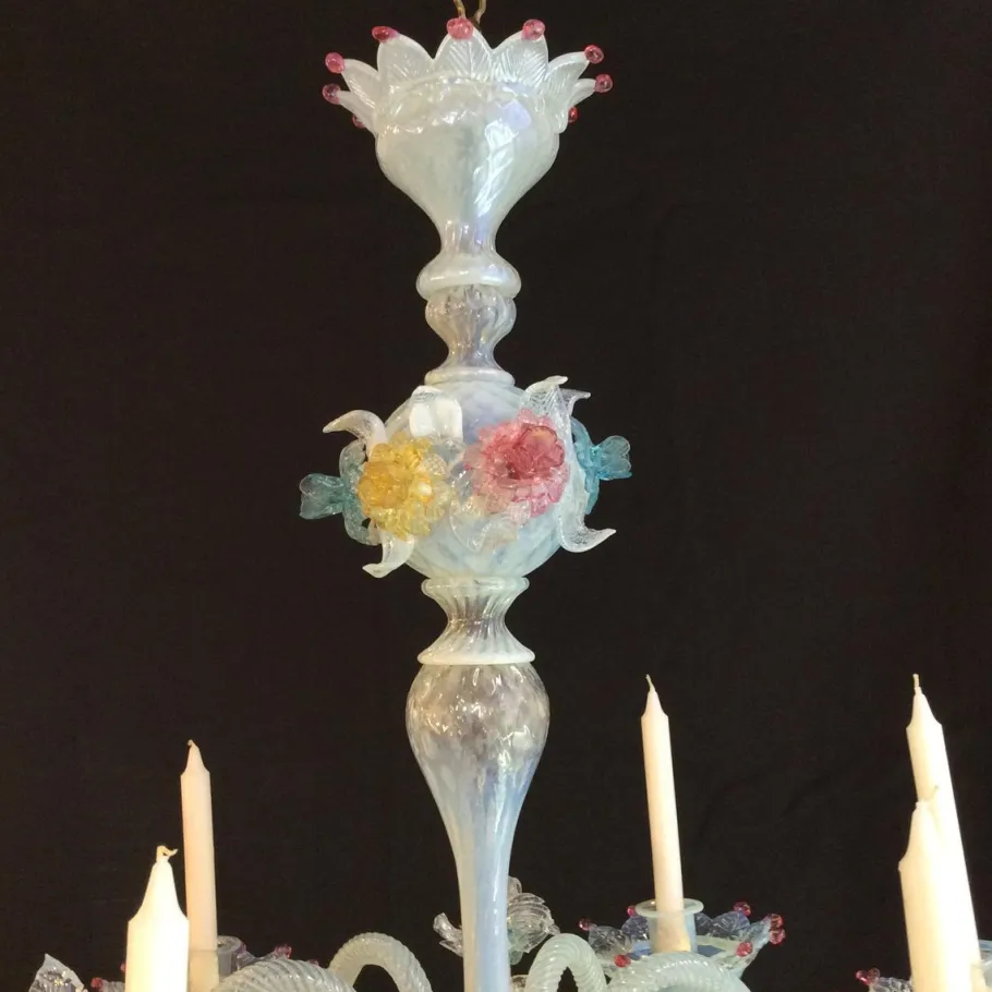 Best Pamono 19th Century Murano Chandelier with Six Lights from Manifattura Di Murano