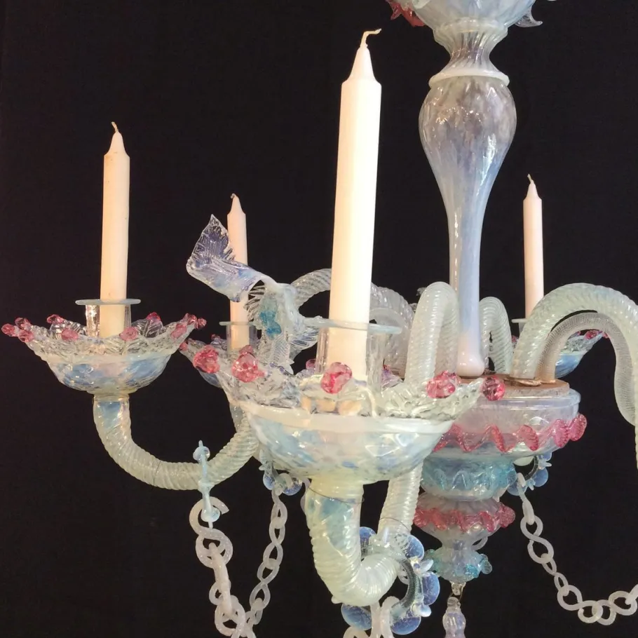 Best Pamono 19th Century Murano Chandelier with Six Lights from Manifattura Di Murano