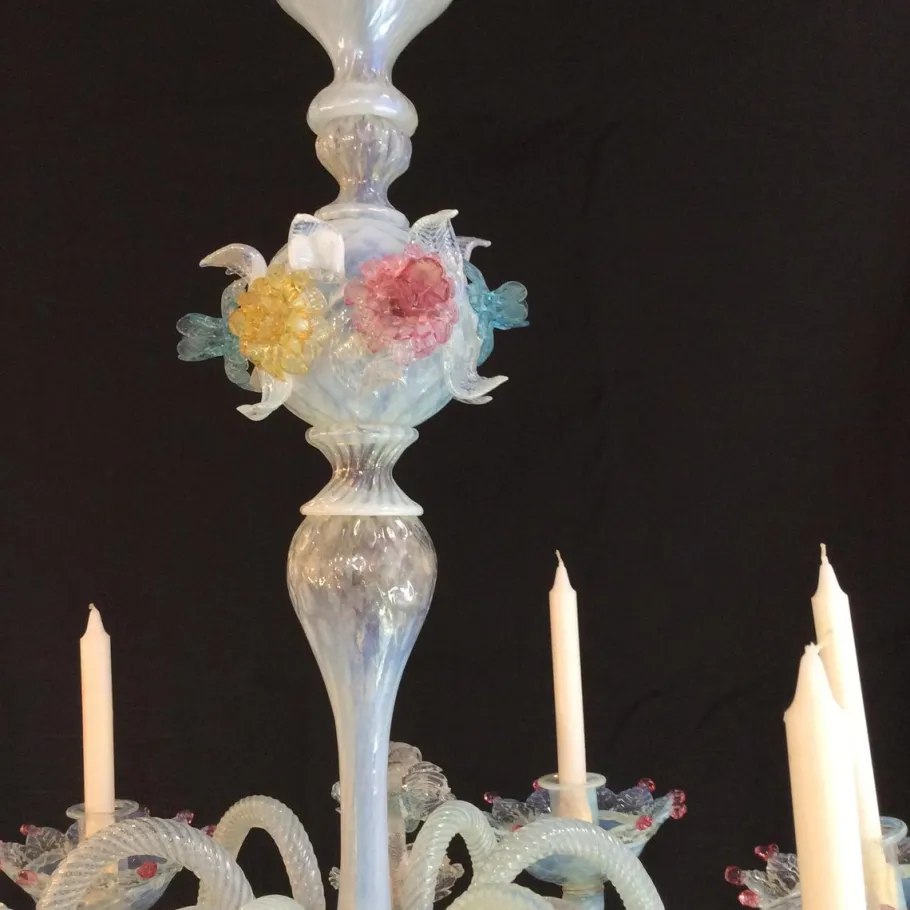 Best Pamono 19th Century Murano Chandelier with Six Lights from Manifattura Di Murano