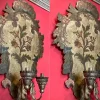 Best Pamono 18th Century Rococo Venetian Polychrome and Mecca Lacquered Wooden Wall Sconces with Iron Arms, Set of 2