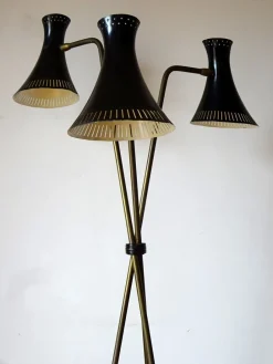 New Pamono Three-Armed Floor Lamp, 1950s