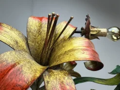 Sale Pamono Tole Flower Chandelier, France, 1950s