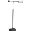 New Pamono Tomo Floor Lamp Black, Silver & Red by Toshiyuki Kita for Bilumen, 1980s