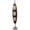 New Pamono Totem Floor Lamp in Wood, Marble and Opaline by Goffredo Reggiani, Italy, 1970s