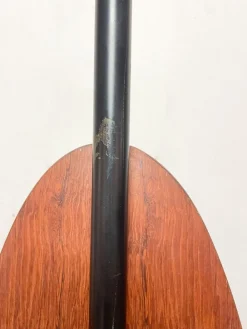 New Pamono Totem Floor Lamp in Wood, Marble and Opaline by Goffredo Reggiani, Italy, 1970s