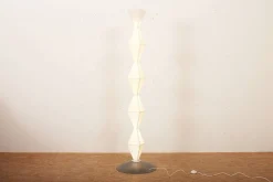 Outlet Pamono Totem Floor Lamp with Fluorescent Tube, Metal Base, Wire Structure & Rice Paper by Tom Dixon, 1990s