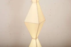 Outlet Pamono Totem Floor Lamp with Fluorescent Tube, Metal Base, Wire Structure & Rice Paper by Tom Dixon, 1990s