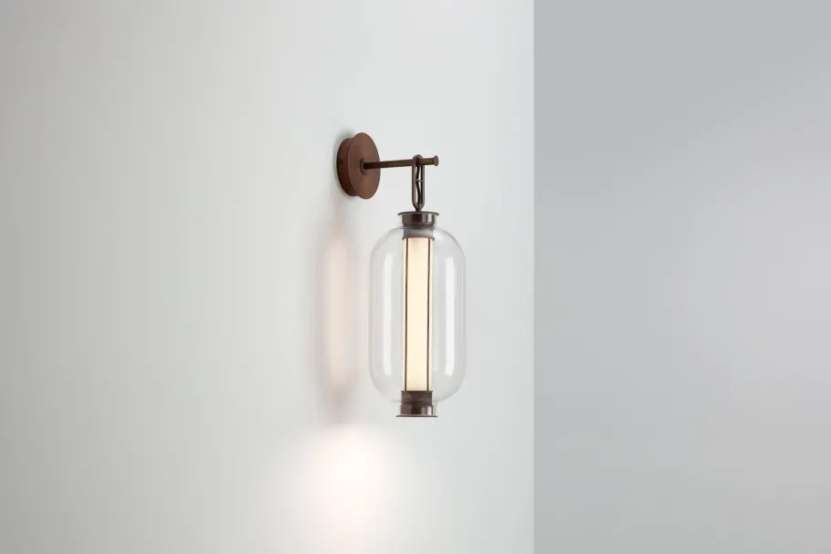 Sale Pamono Transparent Glass Bai a Ba Ba Wall Lamp by Parachilna