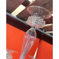 Sale Pamono Transparent Murano Glass Chandelier with Trasparent Rostrato Boubeches by Simoeng