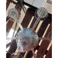 Sale Pamono Transparent Murano Glass Chandelier with Trasparent Rostrato Boubeches by Simoeng