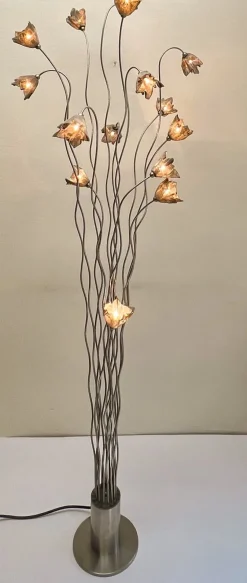 Clearance Pamono Tree Breeze Floor Lamp with Mesh Flowers from Harco Loor, 1990s