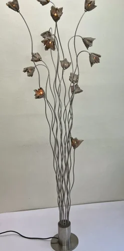 Clearance Pamono Tree Breeze Floor Lamp with Mesh Flowers from Harco Loor, 1990s