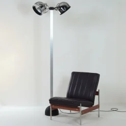 Best Pamono Trepiu Floor Lamp by Gae Aulenti & Livio Castiglioni for Stilnovo, 1970s